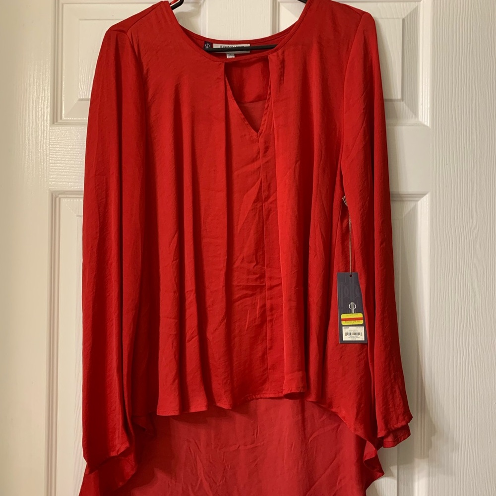 Jennifer Lopez Red Blouse